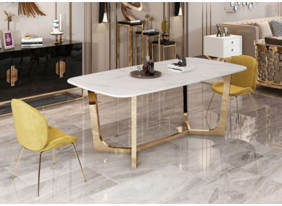 Italienesch Stil Miwwel Iessdësch Dësch Holz Miwwelen Iesszëmmer 180x90cm Iessdëscher