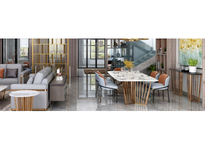 Iesszëmmer Wunnzëmmer Edelstol Design Dëscher 180x90cm Luxus Miwwelen Iessdësch Dësch