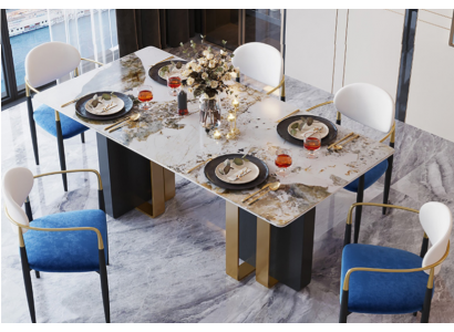 Dësch Marmor Stil Kiche Moderne Iessdësch Dëscher Iesszëmmer Luxus Miwwel Design