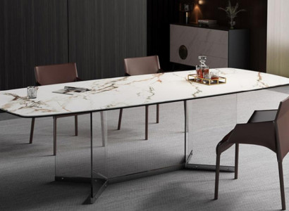 Design Marmorstull Wunnzëmmer Dëscher Iesszëmmer Edelstol Dësch Modernen Iessdësch