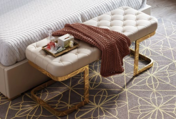 Chesterfield Hocker Polsterbank Ottomane Sëtzbank Zweisëtzer Lieder Bäistell.