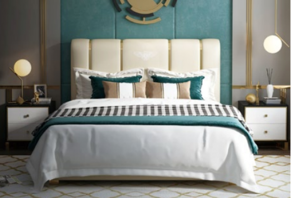 Luxusbett Schlofkummer Italienesch Lieder Duebelbette Metallsdesign