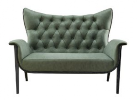 Chesterfield Canapé 2 Sëtz Polster Designer Sofa Garnitur Canapéen Zweisëtzer