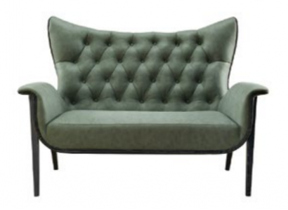 Chesterfield Canapé 2 Sëtz Polster Designer Sofa Garnitur Canapéen Zweisëtzer