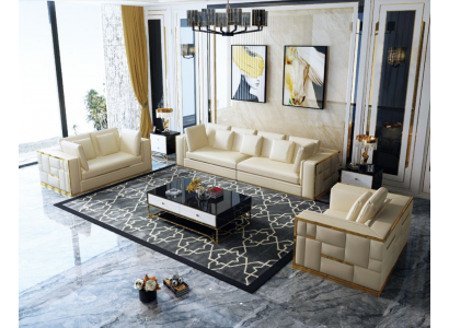 Couch Wunnlandschaft Garnitur Design Modern Sofagarnitur 3+2+1 Sofasen