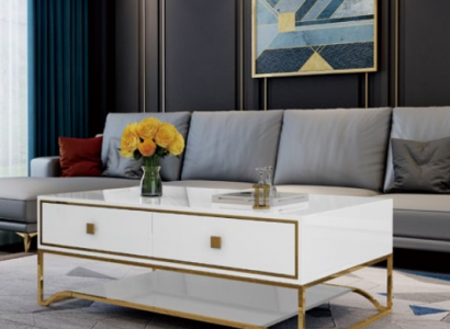 Couchtisch Dësch Säitendësch Wunnzëmmerdësch Sofadësch Héichglanz