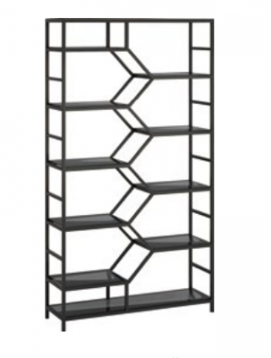 Metall Regal Trennwand Designer Luxus Regaler Loft Stil Schafschafschwaarz Schwaarz