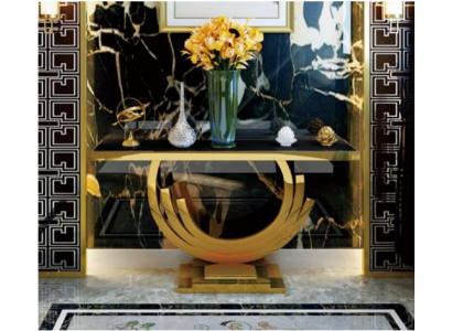 Konsolendësch Sideboard Metall Wandkonsole Anrichte Deko Konsol Beistell.