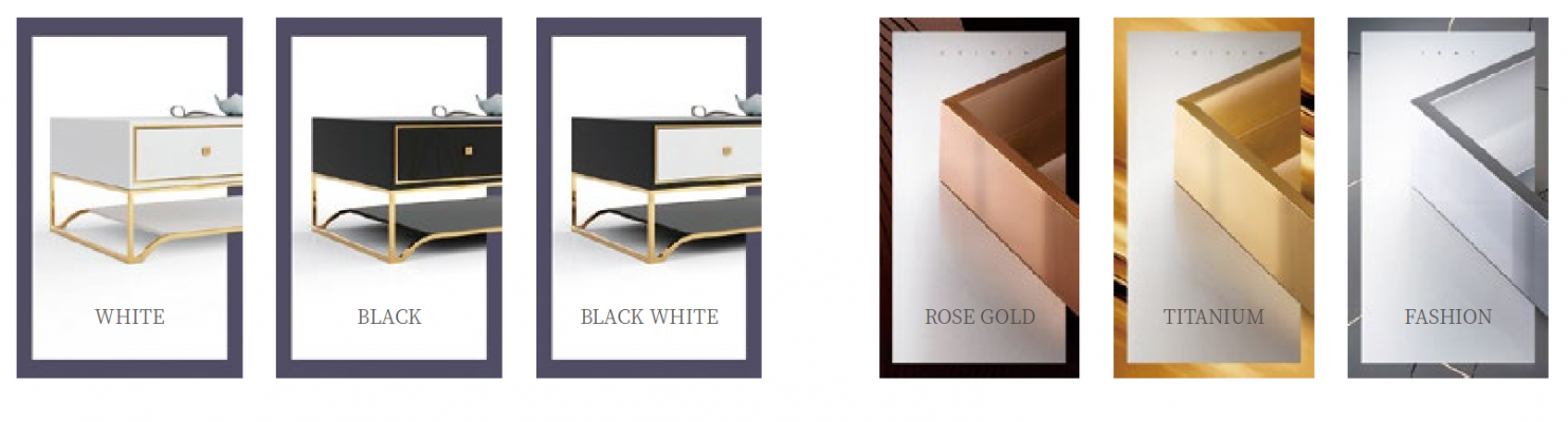 Design-Iessdësch Ronn Metall Rond Dëscher Wunn-Zëmmer Luxus Gold