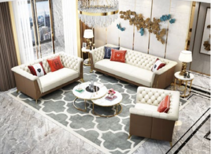 Canapé Couchage Garnitur Sëtz Polster Komplett Set 3+2+1 Canapéën Designer