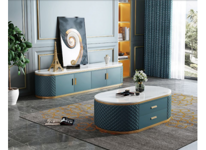 Sideboard Low Board Schafzëmmer Schaf Salonsideboard Couchtisch 2-deel. Set