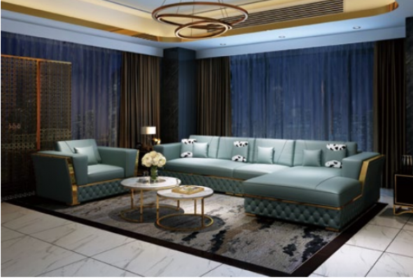 Wunnlandschaft Ecksofa L-Form Sessel Set Dekor Garnitur Modern Sofa Lieder