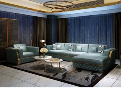 Wunnlandschaft Ecksofa L-Form Sessel Set Dekor Garnitur Modern Sofa Lieder