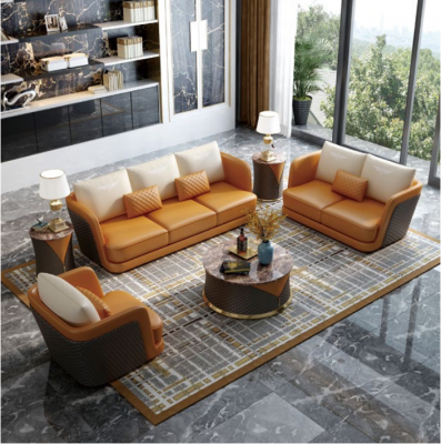 Edel Luxus Klass Wunnzëmmer Set Garnitur Sofa Canapé Polster 6 Stécker.