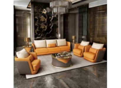 Edel Luxus Klass Wunnzëmmer Set Garnitur Sofa Couch Polster Set aus 4 Deeler.