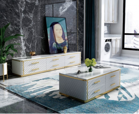 Edelstol Couchtisch Designer Dësch Edelstol Dëscher Sofa Niewendësch