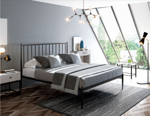 Italienesch Designer Miwwelen Schlofzëmmer Bett Duebel Better 180x200cm