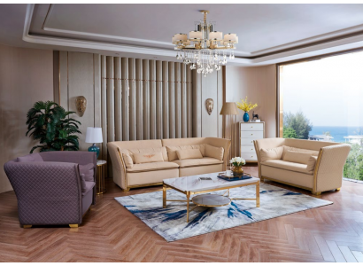 Sofagarnitur Relax 3+2+1 Sëtzer Set Design Sofas Polstersudde Couchen Lieder