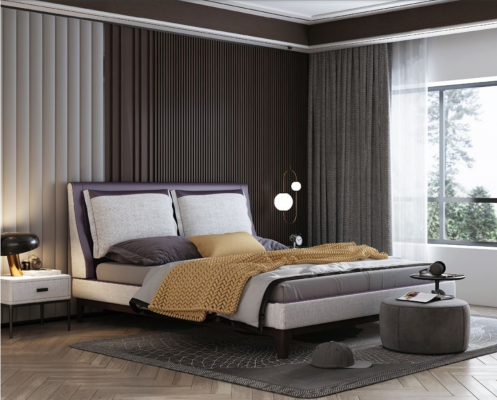 Designer Italienesch Miwwelen Bett Duebel Schlofzëmmer 180x200cm Better