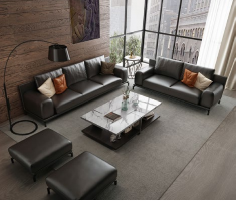 Italienesch Luxus Möbel Sofagarnitur 3+2 + Hocker Möbel Couch Sofa 3tlg.