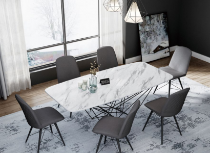 Design Dësch Iessdësch Metall Dëscher Büro Konferenz Iesszëmmer Iessberäich