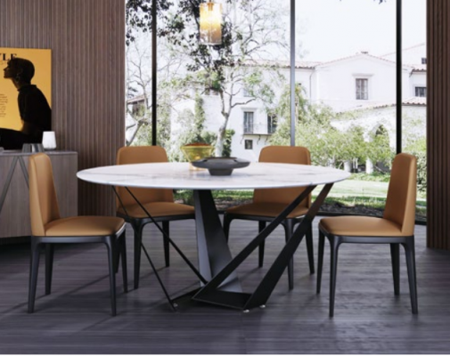 Ronne Luxus Iessdësch Designer Iessdësch 130cm Konferenz Ronnen Dëscher