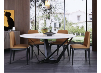 Ronne Luxus Iessdësch Designer Iessdësch 130cm Konferenz Ronnen Dëscher