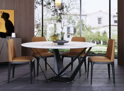 Ronne Luxus Iessdësch Designer Iessdësch 130cm Konferenz Ronnen Dëscher