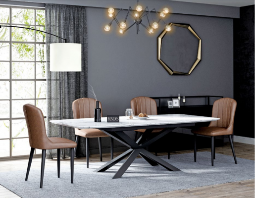 Italienesch Designer Miwwelen Iessdësch Büro Konferenz Luxus Dësch Metall