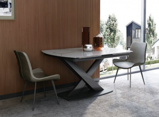 Modernt Holzdësch Iessdësch Dësch Holz Dëscher 120/180cm Iesszëmmer Auszéihbar