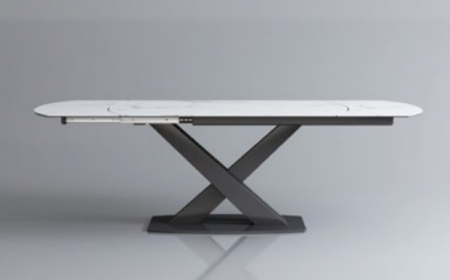 Modernt Holzdësch Iessdësch Dësch Holz Dëscher 120/180cm Iesszëmmer Auszéihbar
