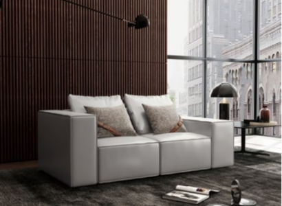 Sofa 2-Sëtzer Grouss XXL Sofa Sofas Couchen Wunnzëmmer Design Nei