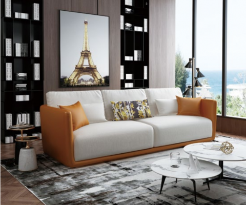 Sofa 4 Plazen mat Dëschgarnitur Big XXL Canapéen Sofaen Wunnzëmmer