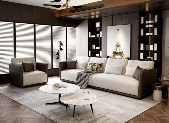 Komplett Set Sofagarnitur 4+1 Sëtz Couch Dësch Deko Design Wunnlandschaft