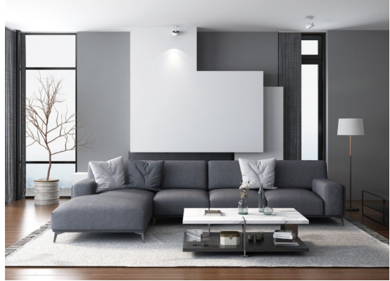 Wunnlandschaft Eckcouch L-Form Couch Sëtz Polster Set Garnitur Modern
