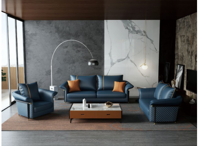 Liederpolsterset Komplett Set Sofagarnitur 321 Sëtzer Design Wunnlandschaft