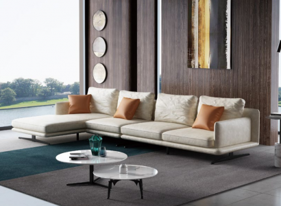 Wunnlandschaft Ecksofa L-Form Sëtz Deko Set Garnitur Modern Sofa Lieder