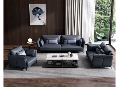 Italienesch Polster Sëtz Garnitur 3+2+1 Grupp Lieder Couch Modern Sofa