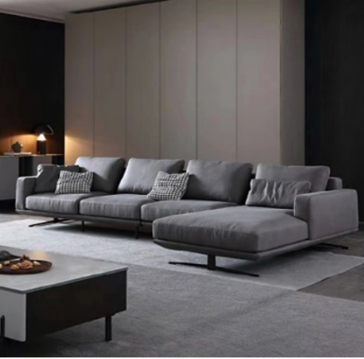 Designer Liederkanapee Eckssofa Polster Eck Couch Dekor Sëtz Eck L Form Garnitur