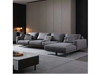 Italienesch Stil Wunnzëmmer Living Miwwelen L Form Textil Eckbänk Setzers.