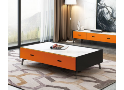 Italienesch Stil Miwwelen Couchtisch Glas Dëscher Designer Dësch Wunnzëmmer