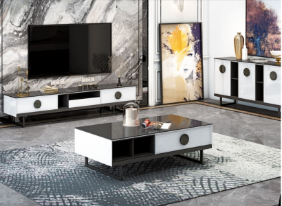 Canapé Dësch Canapé Sofa Sektiounsdësch Dësch Moderne Canapé Dësch Kaffisdësch