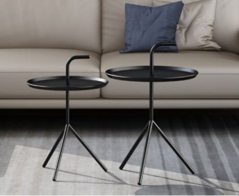 Set aus 2x Couchtisch Dekor Kaffisdësch Niewendësch Designer Wunnzëmmersdësch