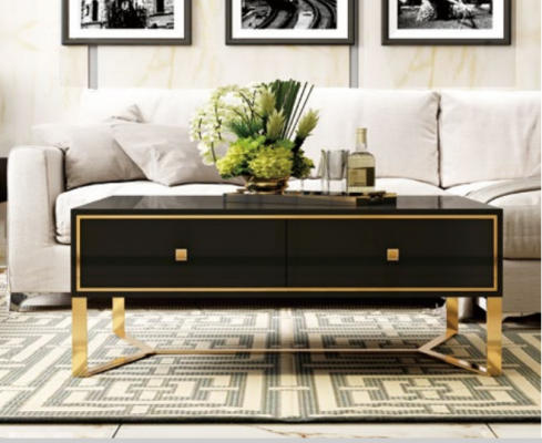 Couchtisch Dekor Kaffisdësch Dësch Designer Niewendësch Wunnzëmmertësch