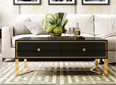 Couchtisch Dekor Kaffisdësch Dësch Designer Niewendësch Wunnzëmmertësch