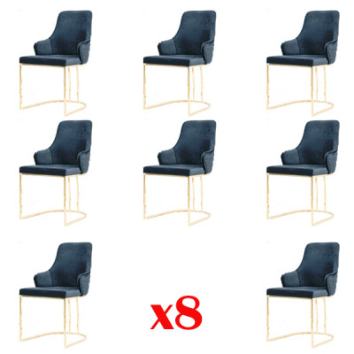 Gruppen Nei Design Iesszëmmer Komplette Sëtzgrupp Stull Set 8 Garnitur