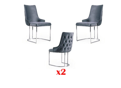 Stull Iesszëmmer Garnitur 2x Stull Weiche Stull italienesche Stil