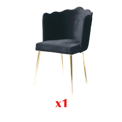 Iesszëmmer Still Holz Luxus Fauteuil Stull Schwaarz Still Wunnzëmmer