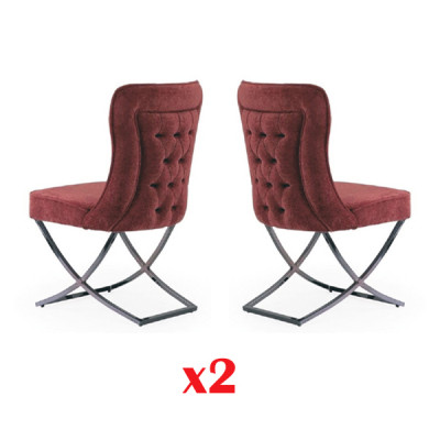 Chesterfield Hotel Garnitur Textil Polster Grupp 2x Set Design Stull