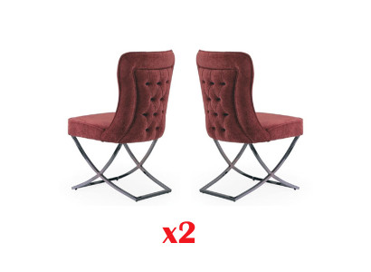 Chesterfield Hotel Garnitur Textil Polster Grupp 2x Set Design Stull
